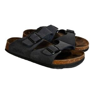 Betula Birkenstock Arizona Blue Leather Sandals Slip Sandals size 5